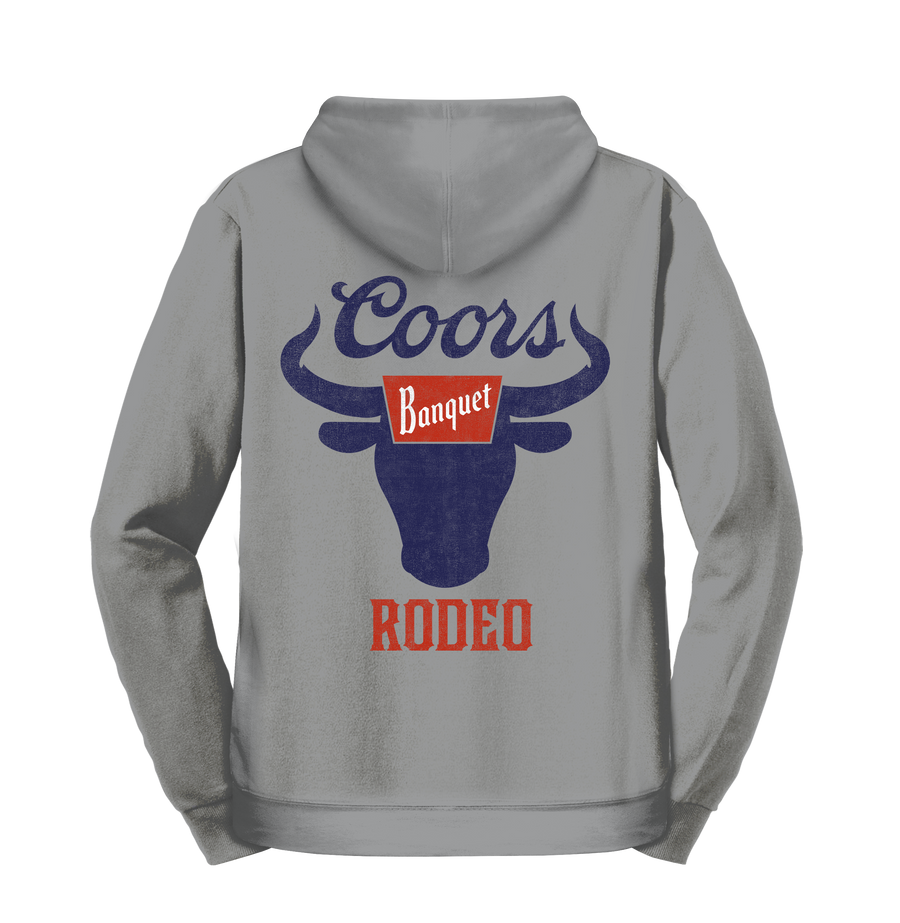 Coors Banquet Rodeo Hooded Sweatshirt - Gray