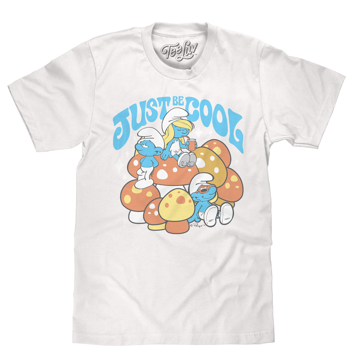 Smurfs Just Be Cool T-Shirt - White