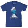 Retro Grouchy Smurf T-Shirt - Royal Blue