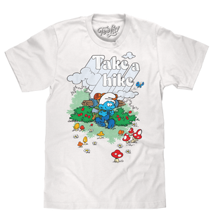 Smurfs Take a Hike T-Shirt - White
