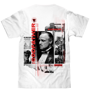 The Godfather Front and Back Print T-Shirt - White
