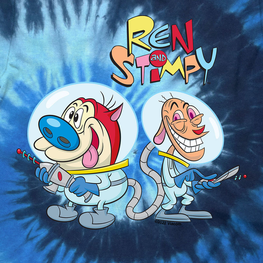 Ren & Stimpy Astronaut Tie Dye