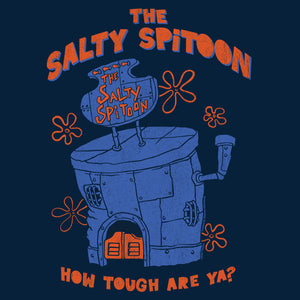 Spongebob Squarepants Salty Spitoon Front/Back - Navy Blue