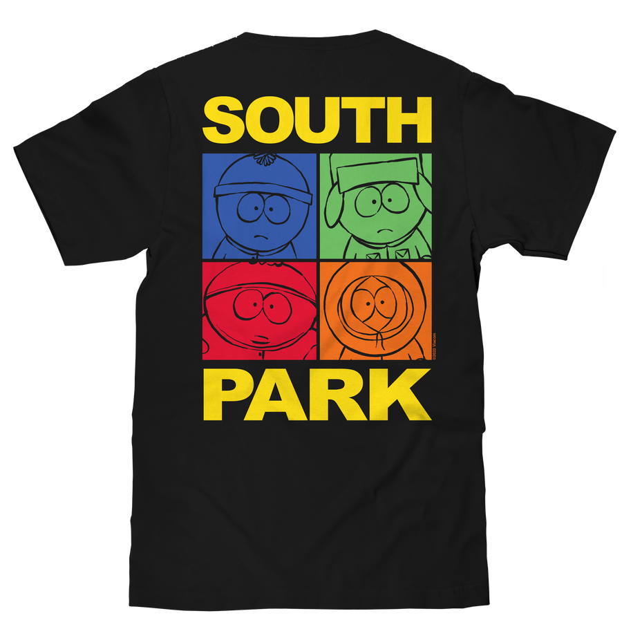 South Park Character T-Shirt - Black