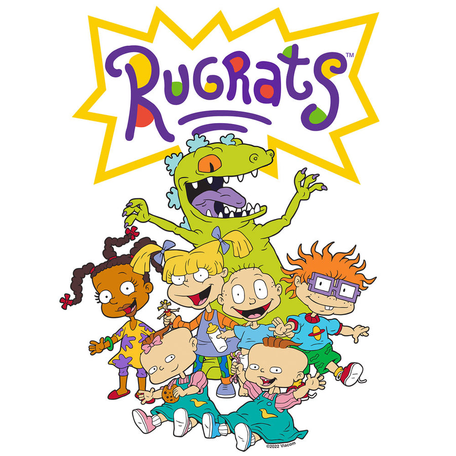 900 Rugrat Rugrats Reptar Front and Back Print T-Shirt - White – Tee Luv