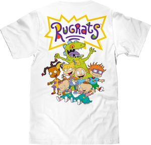 Rugrats Reptar Front and Back Print T-Shirt - White