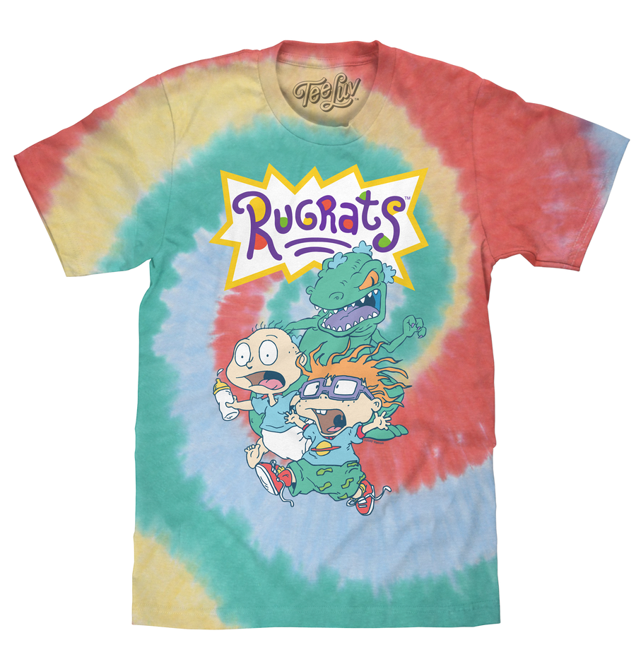 Reptar, Tommy, and Chucky Rugrats Tie Dye T-Shirt - Gum Drop