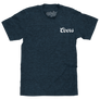 Original Coors Rodeo Cowboy Front and Back Print T-Shirt - Denim Black Heather