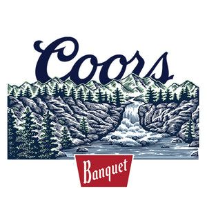 Coors Banquet Beer Front Back T-Shirt - White
