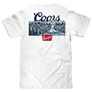 Coors Banquet Beer Front Back T-Shirt - White