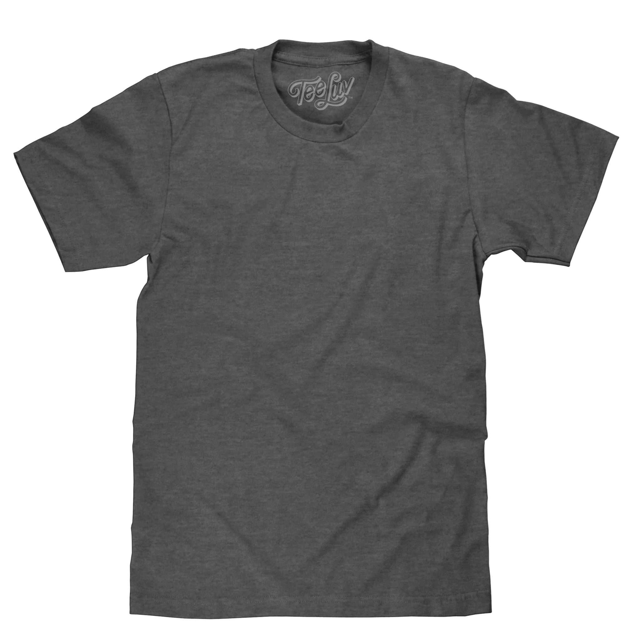 plain gray t shirt front and back