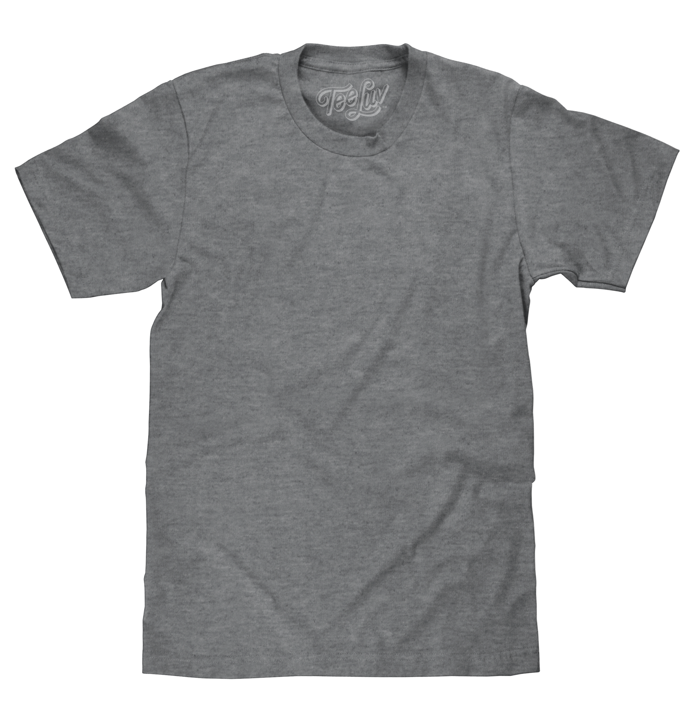 Graphite Gray Heather Blank T Shirt Gray