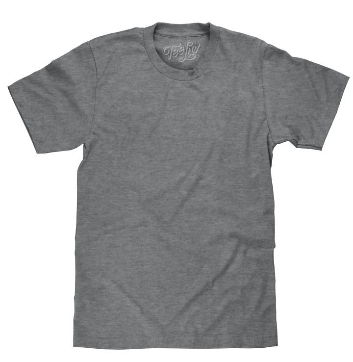 Graphite Gray Heather Blank T-Shirt - Gray