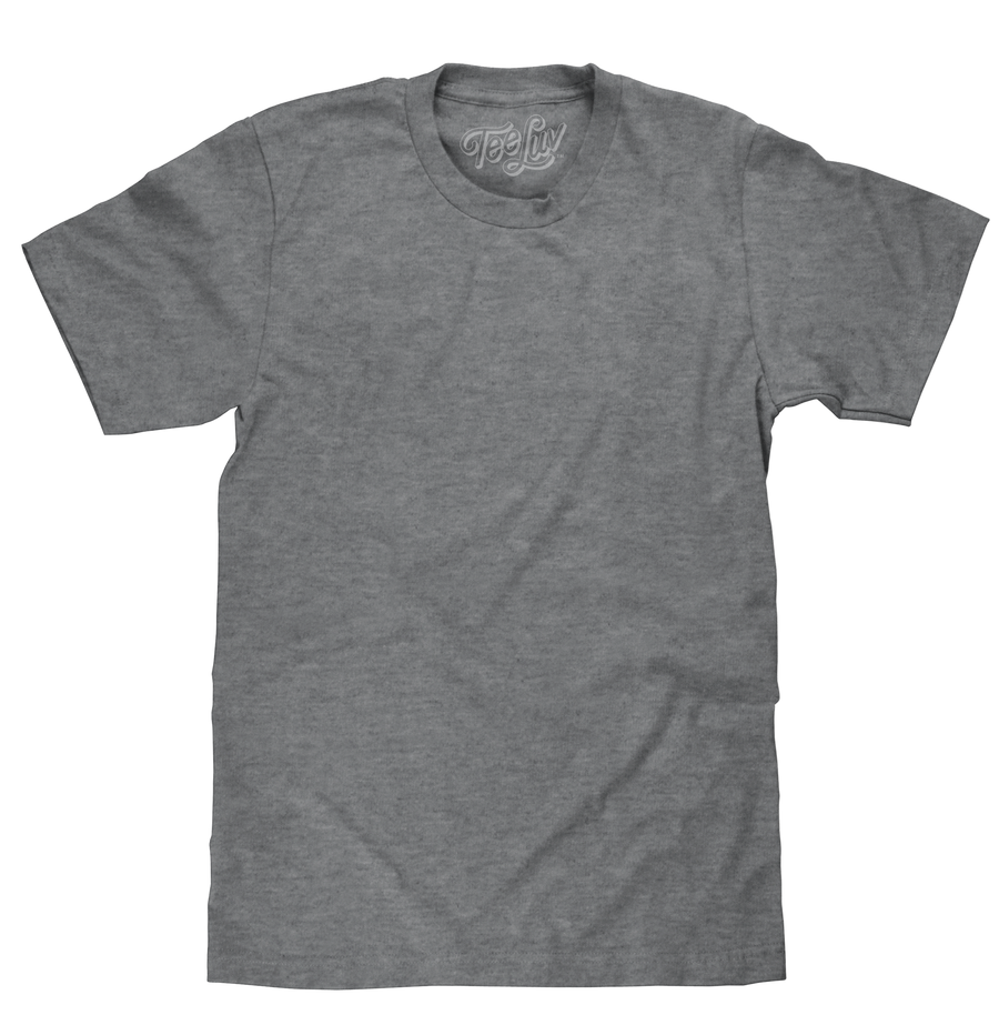 Graphite Gray Heather Blank T-Shirt - Gray – Tee Luv