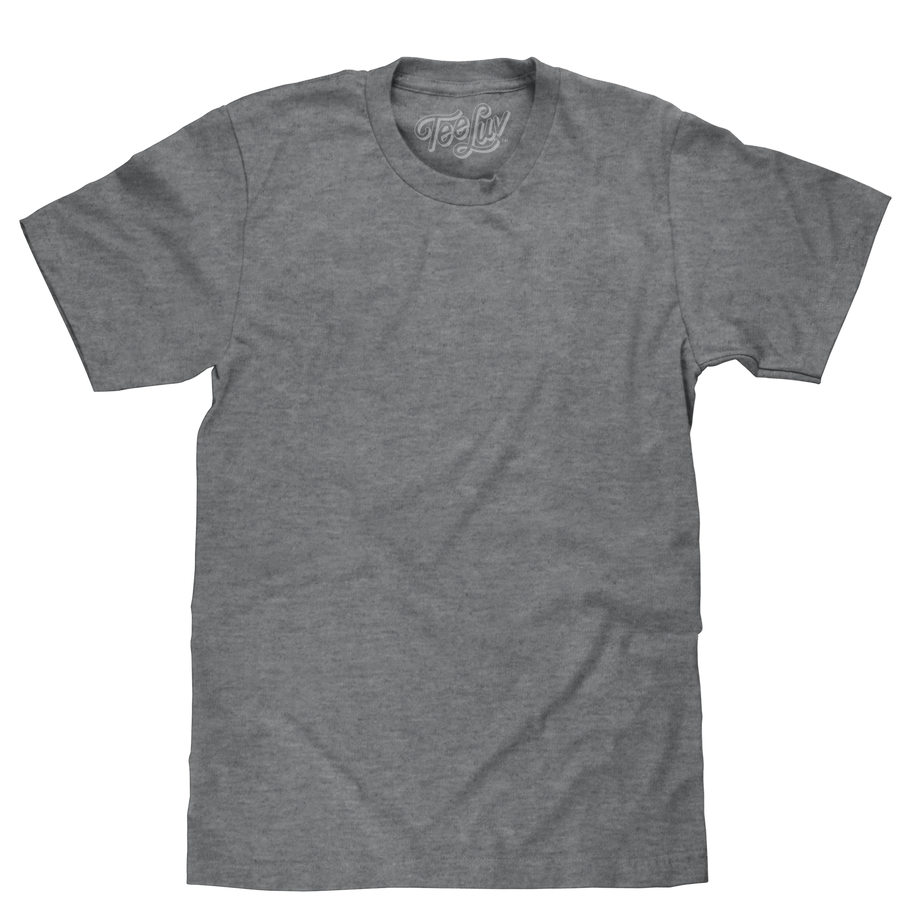 Graphite Gray Heather Blank T-Shirt - Gray