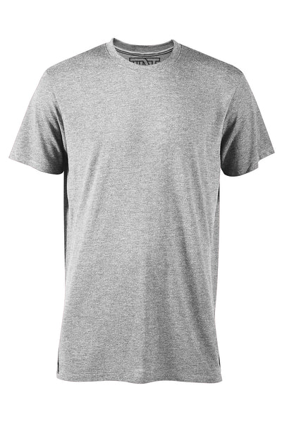 – Luv Athletic T-Shirt Heather Sleeve Gray Short Tee -