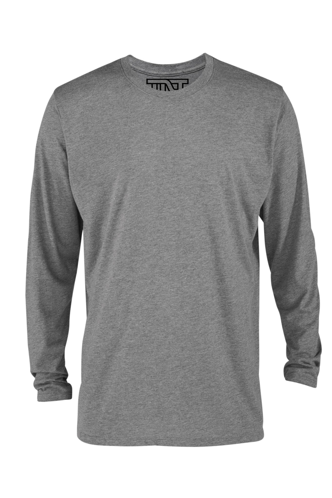 Graphite Heather Long Sleeve T-Shirt - Gray – Tee Luv