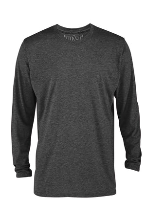 Charcoal Heather Long Sleeve T-Shirt - Gray