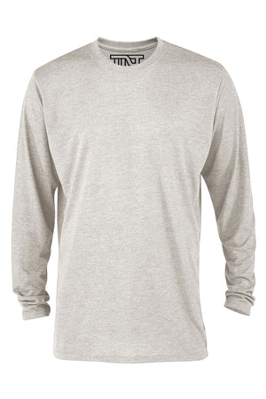 Heather Long Sleeve Tri-Blend T-Shirt - Oatmeal
