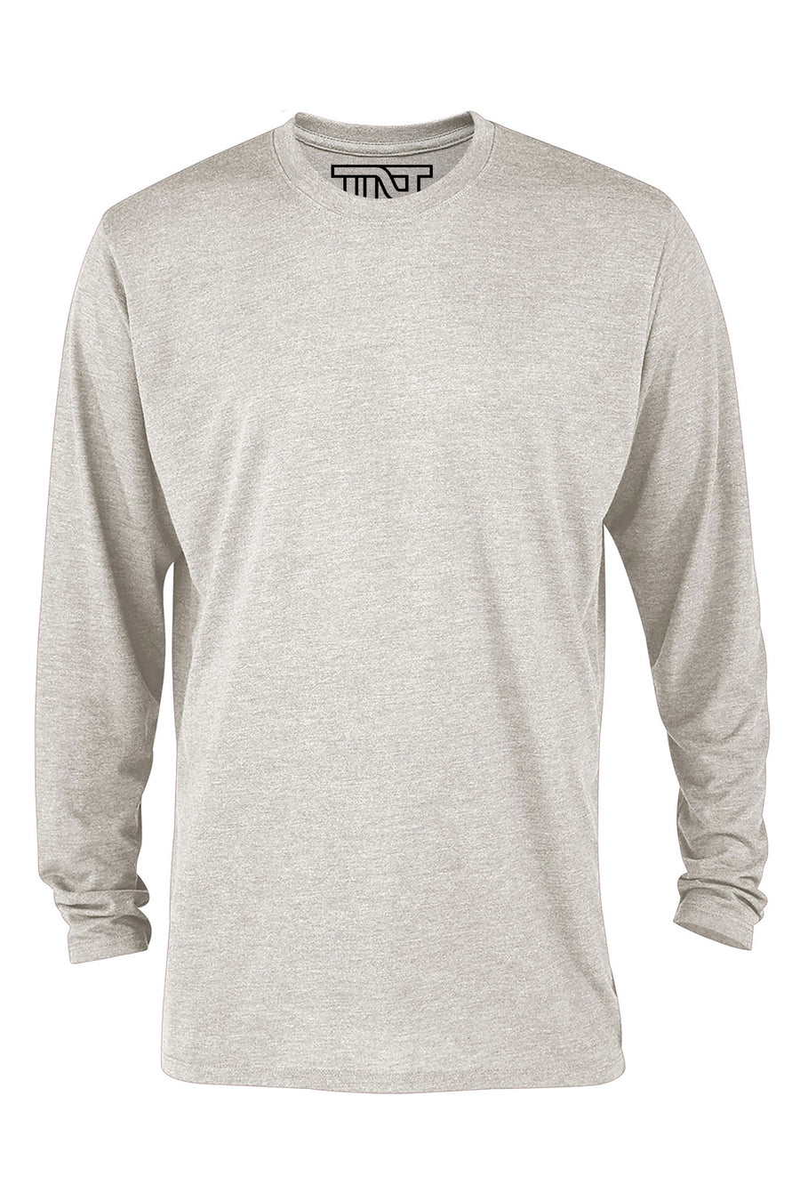 Heather Long Sleeve Tri-Blend T-Shirt Oatmeal - Main Image