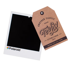Polaroid Camera Logo Color Drip T-Shirt - Gray